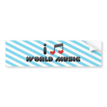 World Music bumper stickers