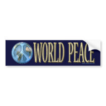 World Peace Bumper Stickers