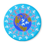 World Peace by Metin Refrigerator Magnet