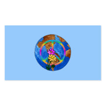 World Peace Colours Business Card Templates