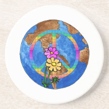 World Peace Colours Drink Coaster