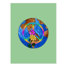 World Peace Colours Post Card
