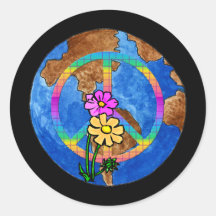 World Peace Colours Sticker