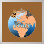 World Peace Dog Print
