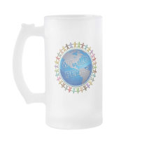 WORLD PEACE HANDS AROUND THE WORLD MUGS