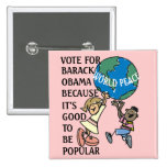 WORLD PEACE PINBACK BUTTONS