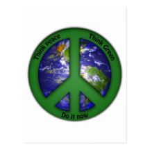 World Peace - World Green Post Card
