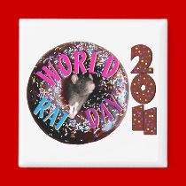 World Rat Day Sprinkles 2011 Magnet magnets