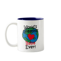 World’s Greatest Baba Heart Coffee Mugs