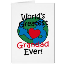 World’s Greatest Grandad Heart Card