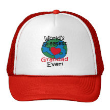 World’s Greatest Grandad Heart Hat
