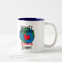 World’s Greatest Nonna Heart Coffee Mugs