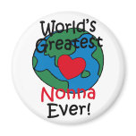 World’s Greatest Nonna Heart Refrigerator Magnets