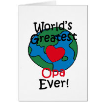 World’s Greatest Opa Heart Cards