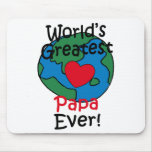 World’s Greatest Papa Heart mousepads