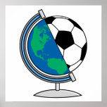 world soccer globe posters