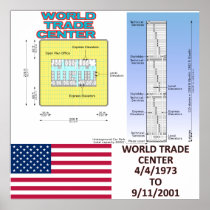 World Trade Centre Tower Floor Plan Canvas Print 3
