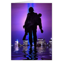 World Trade Centre Tribute in Light Greeting Card