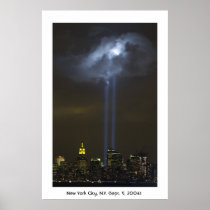 World Trade Centre Tribute Light Print