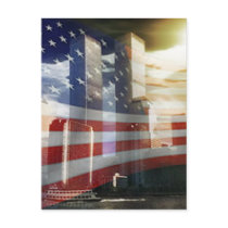 World Trade Centre with Flag