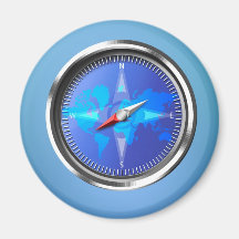 World Travel Fridge Magnet