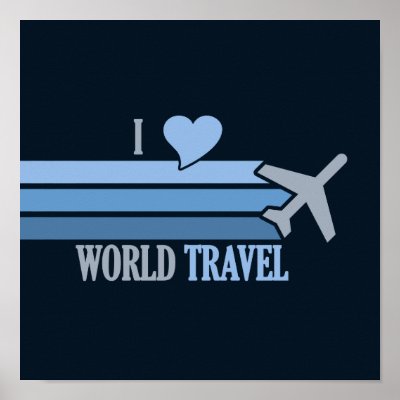 World Travel poster, customizable