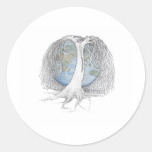 World Tree Round Sticker