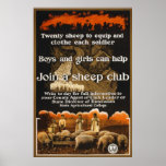 World War 1 Sheep Poster Advertisement posters