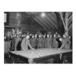 World War 1 YMCA Pool Hall, 1910s Post Cards