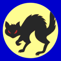 World War II AirCraft Black Cat Sticker Art