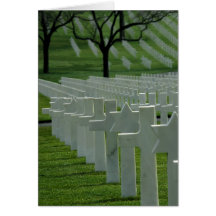 World War II cemetery, Memorial Day Greeting Cards