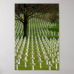 World War II cemetery, Memorial Day II Print