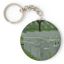 World War II cemetery, Memorial Day Key Chain