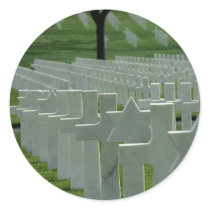 World War II cemetery, Memorial Day Sticker