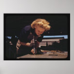 World War II Female Factory Worker Posters