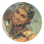 World War II Pilot stickers
