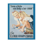 World War Postcards, War Bonds Poster - Pin up