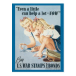 World War Postcards, War Bonds Poster - Pin up