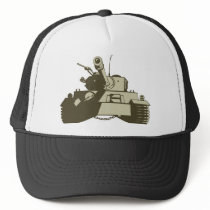 World War two battle tank panzer retro style