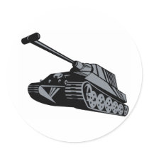 World War two battle tank panzer retro style