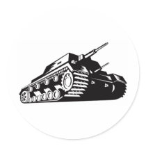 world war two battle tank retro style