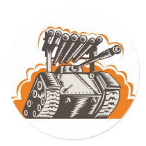 world war two battle tank retro style