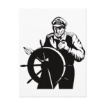 World war two navy captain sailor helmsman post cards