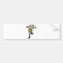 World war two Russian soldier with rifle Bumper Sticker