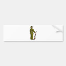 World war two soldier with rifle bumper sticker