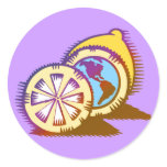 Worldly Lemons stickers