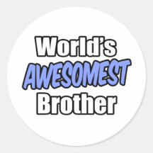 World's Awesomest Brother Stickers