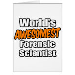 World's Awesomest Forensic Scientist cards