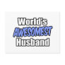 World's Awesomest Husband Postcard
