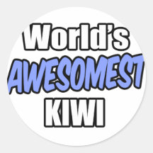 World's Awesomest Kiwi Stickers